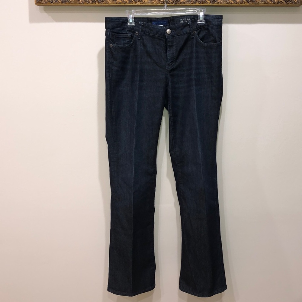 Men’s Dark Wash Bootcut Jeans